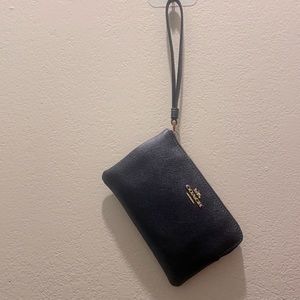 Coach Navy Leather Wallet